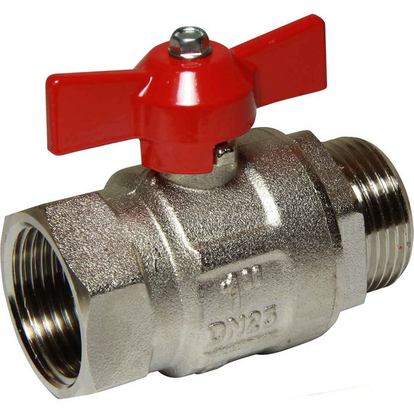 AG Tee Ball Valve PN40 1" BSP Male to Female - PROTEUS MARINE STORE
