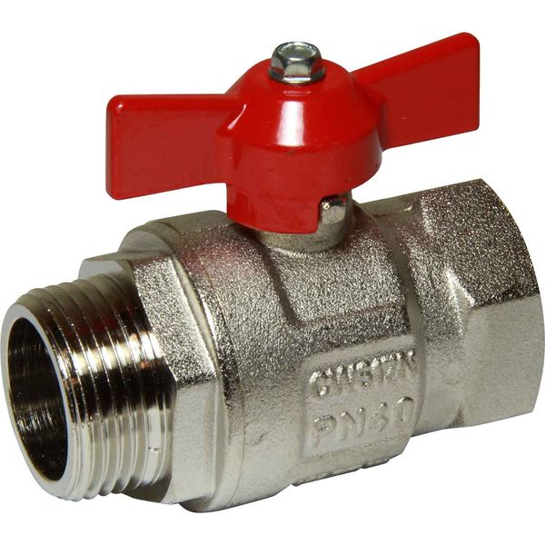 AG Tee Ball Valve PN40 1" BSP Male to Female - PROTEUS MARINE STORE