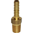 AG Brass Hose Connector 1/8" BSP Taper Male - 3/16" Hose - PROTEUS MARINE STORE