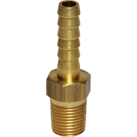 AG Brass Hose Connector 1/8" BSP Taper Male - 3/16" Hose - PROTEUS MARINE STORE