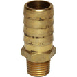 AG Brass Hose Connector 1/4" BSP Taper Male - 5/8" Hose - PROTEUS MARINE STORE