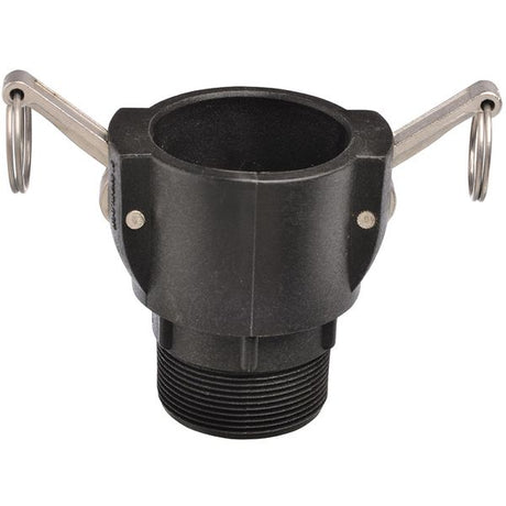 AG Kwick-Kam 1-1/2" Poly Coupler x 1-1/2" BSP Male - PROTEUS MARINE STORE
