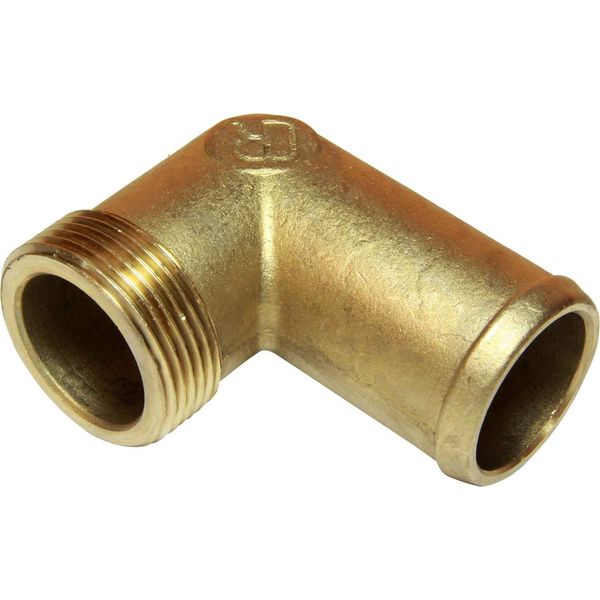 AG DZR 90 Degree Connector 3/4" BSP Male - 1" Hose - PROTEUS MARINE STORE