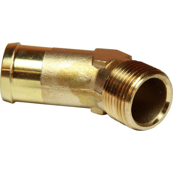 AG DZR 45 Degree Connector 3/4" BSP - 1" Hose - PROTEUS MARINE STORE