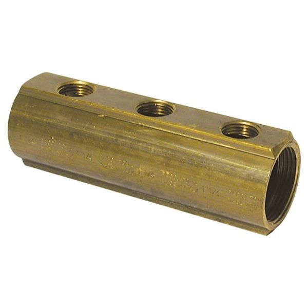 AG 3/4" BSP Brass Manifold 2x 1/2" Female Spurs - PROTEUS MARINE STORE