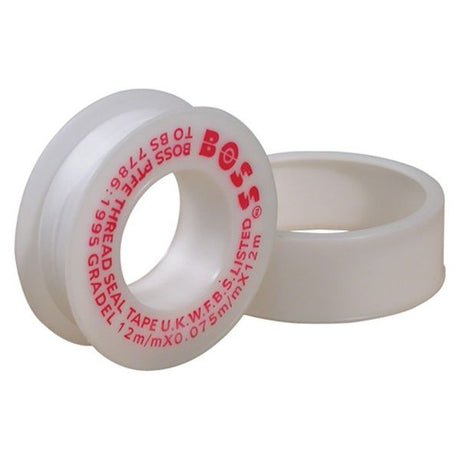 AG PTFE Tape Standard Grade 12mm x 12m Reel, 1 Roll - PROTEUS MARINE STORE