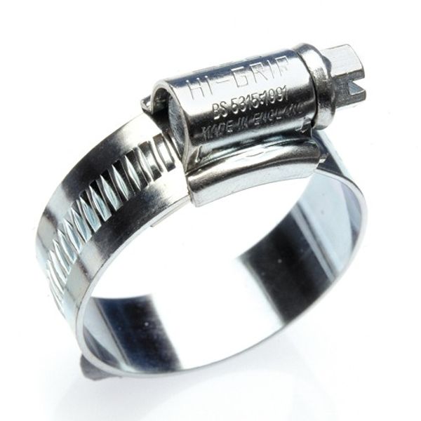 JCS Hi-Grip Hose Clip Zinc Plated 130-160mm Each - PROTEUS MARINE STORE