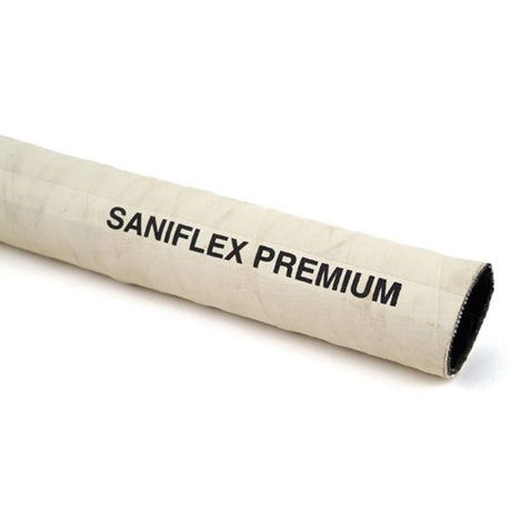 AG White Rubber Sanitation Hose 38mm ID x 10m - PROTEUS MARINE STORE