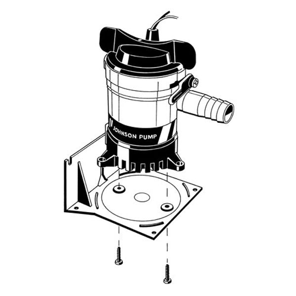 Johnson 34-900 Side Mounting Bracket for Cartridge Bilge Pumps - PROTEUS MARINE STORE