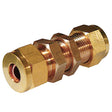Wade Gas 1/4" Equal Straight Bulkhead Fitting - PROTEUS MARINE STORE