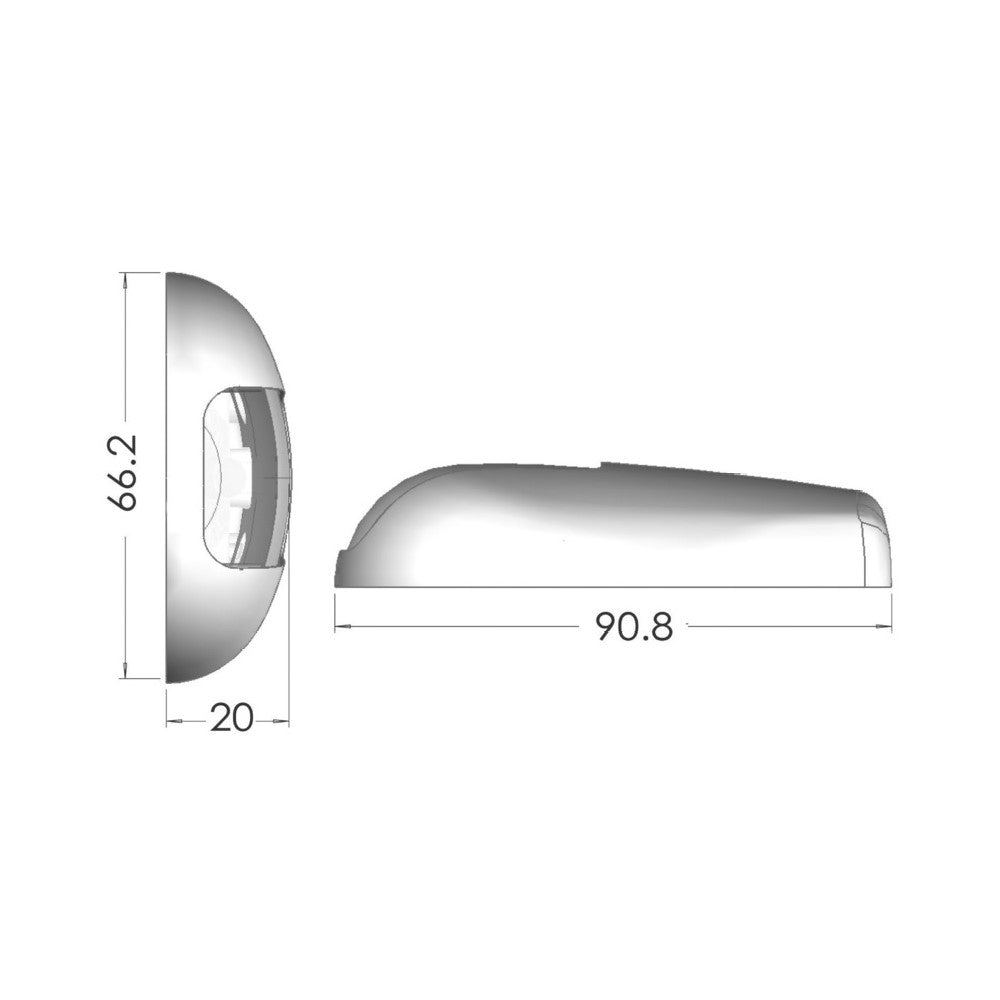 Osculati Sea-Dog LED Navigation Light - Port 112.5�? - PROTEUS MARINE STORE