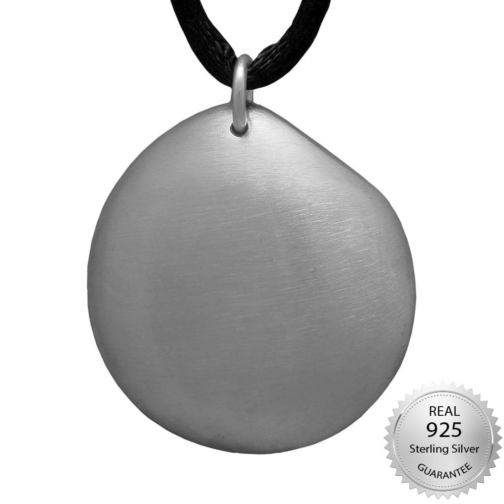 Q-Link SRT-3 Silver Pebble Brushed Pendant - PROTEUS MARINE STORE