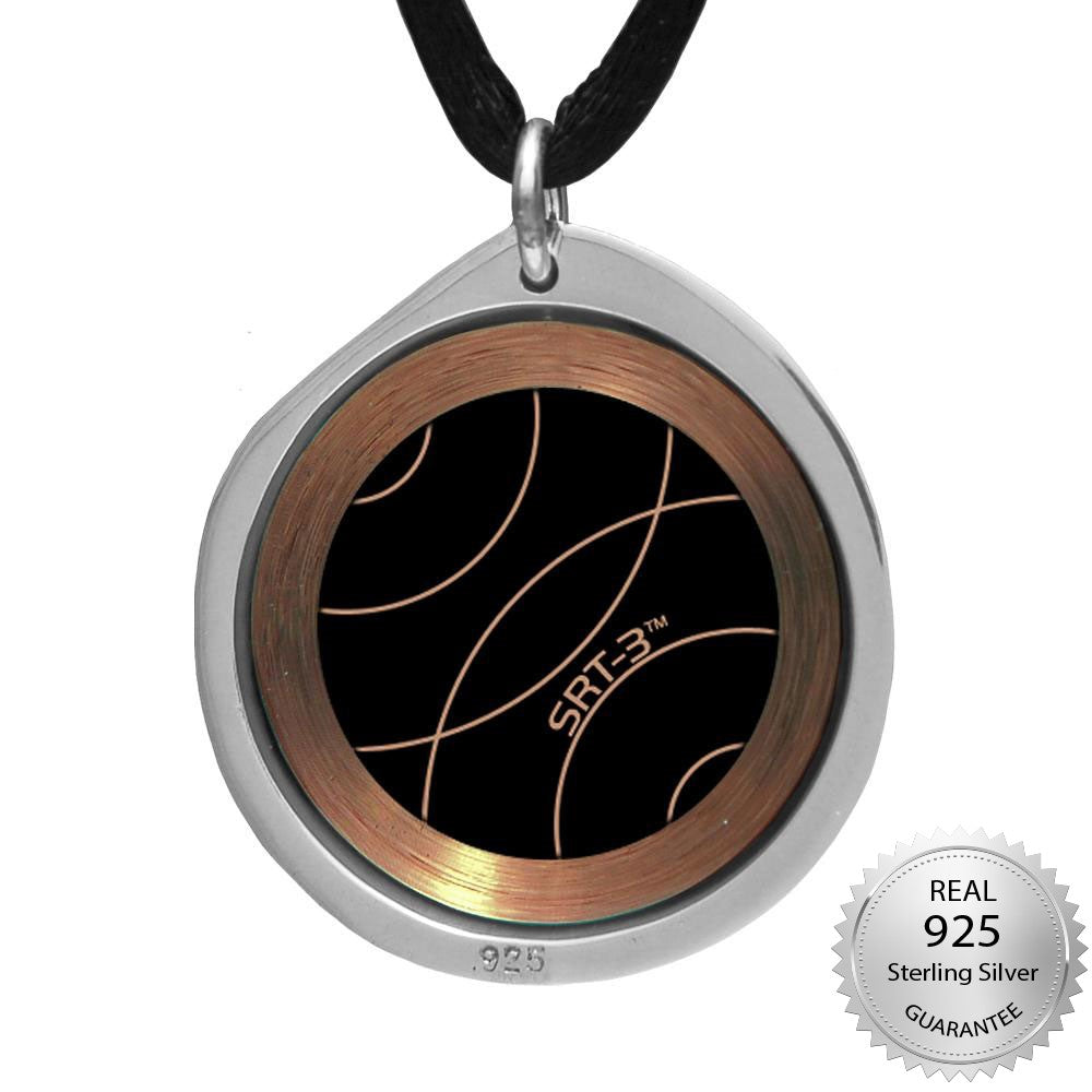 Q-Link SRT-3 Silver Pebble Brushed Pendant - PROTEUS MARINE STORE