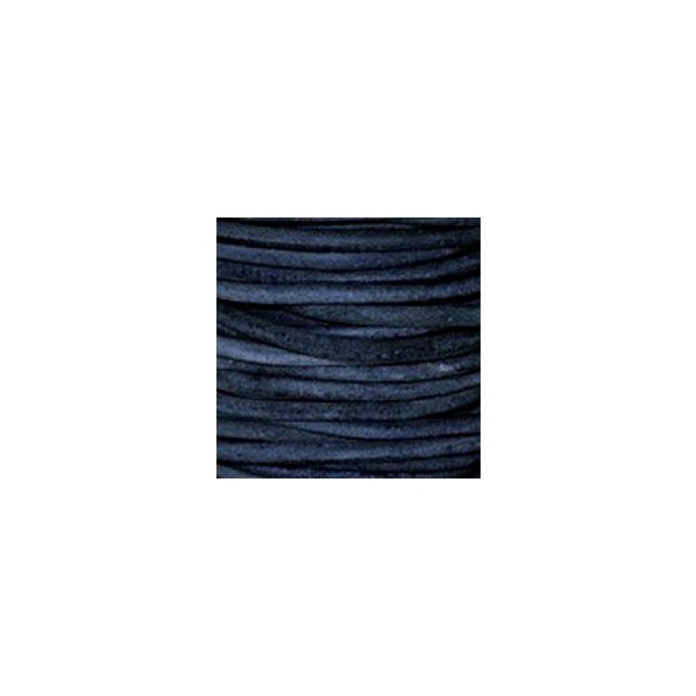 Q-Link Leather Cord - Round Style Blue - PROTEUS MARINE STORE