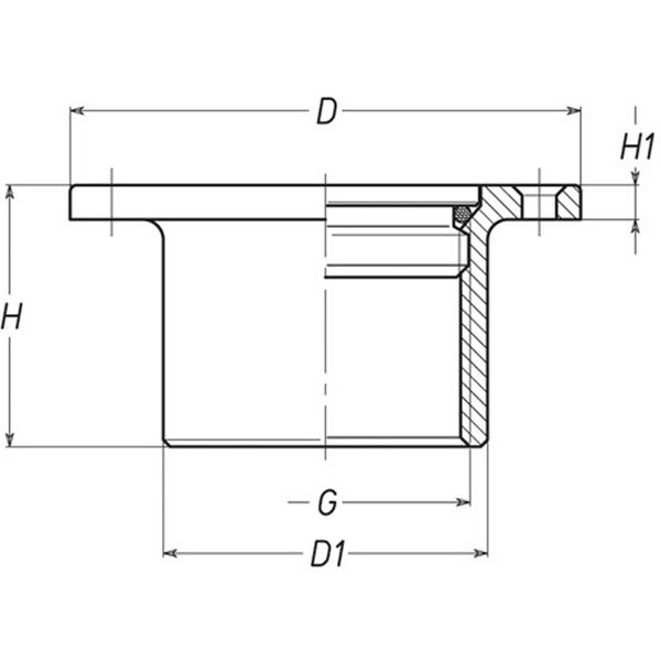 AG Deck Plate Bronze 5" BSP - PROTEUS MARINE STORE