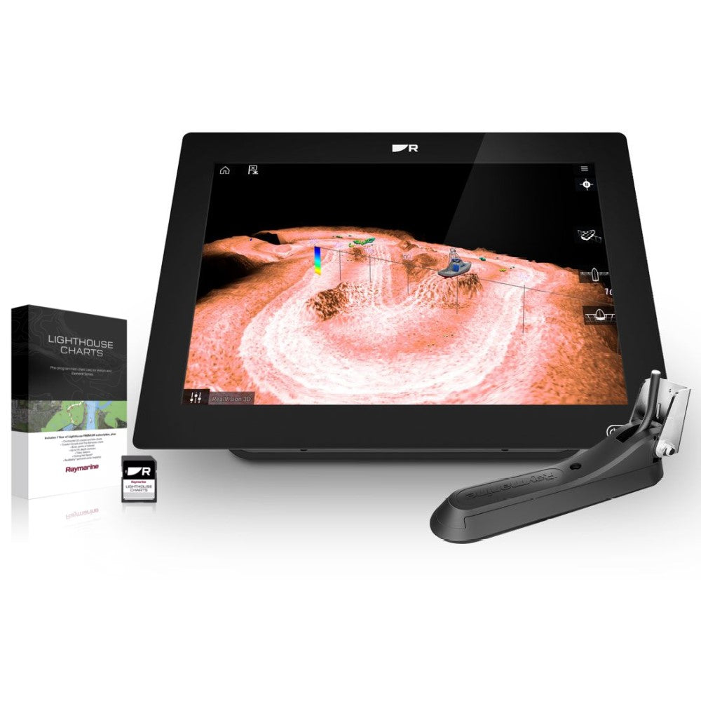 Raymarine Axiom+ 12 RV Display, RV100 TXD & Western Europe Chart - PROTEUS MARINE STORE