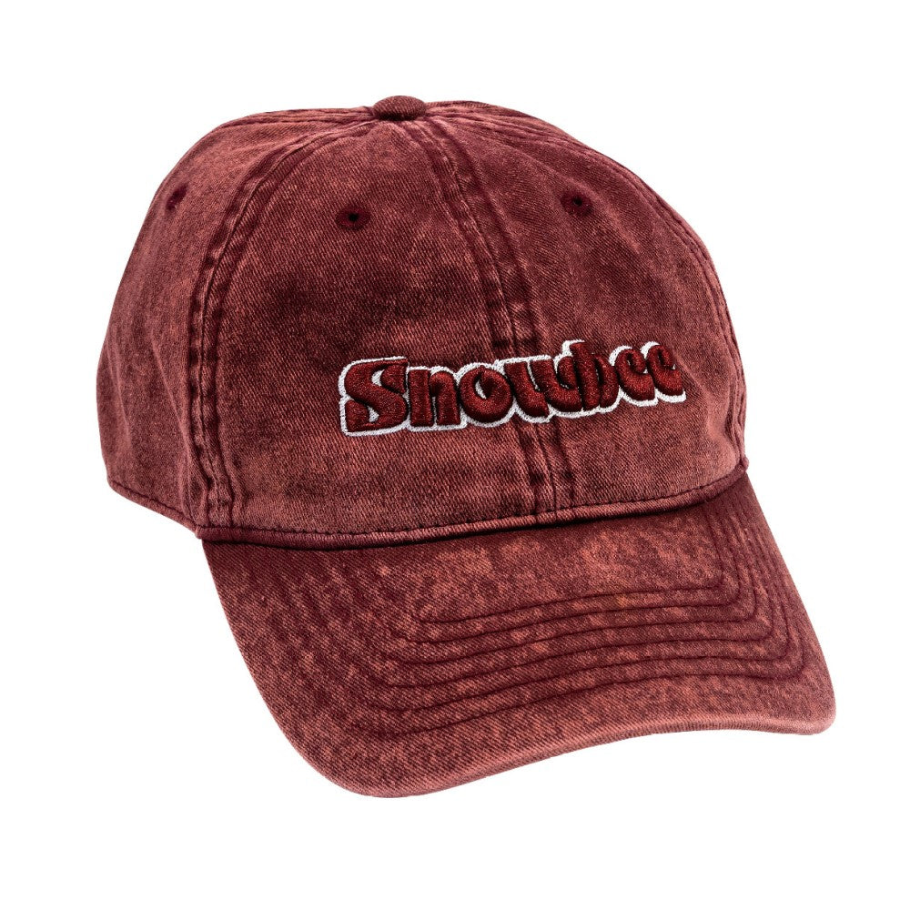 Snowbee Prestige Stonewashed Cap - Burgundy - PROTEUS MARINE STORE
