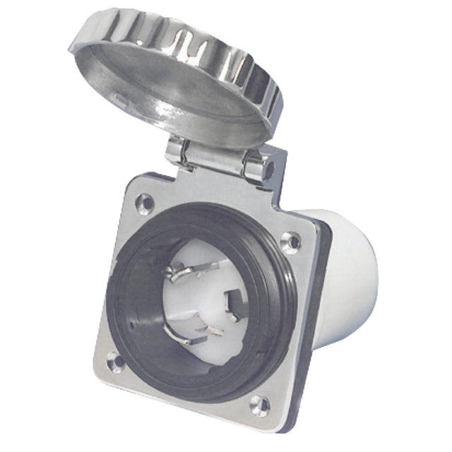 Osculati AISI 316 Stainless Steel 50A 220V Watertight Socket - PROTEUS MARINE STORE