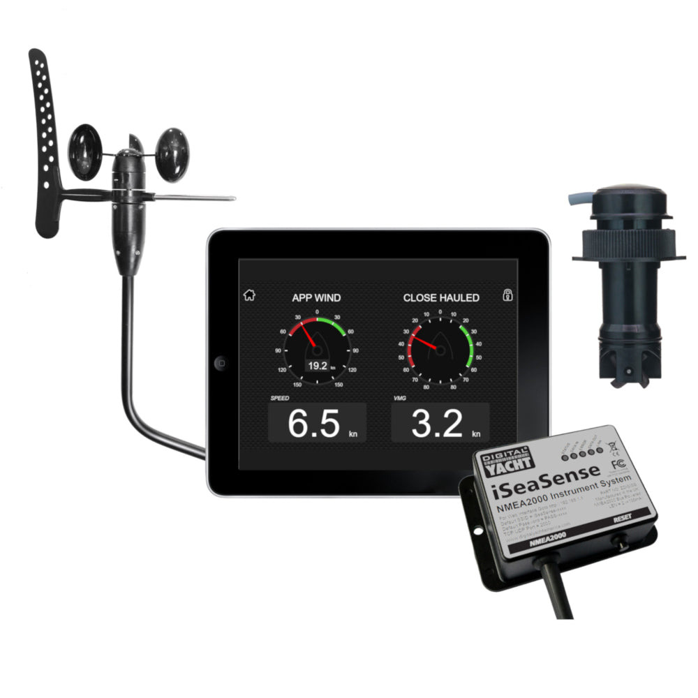 Digital Yacht iSeaSense - Wireless Speed Depth Temp & Wind Pack - PROTEUS MARINE STORE