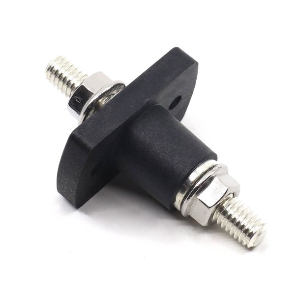 Blue Sea Feed Through Connector 3/8" Black (Each) - PROTEUS MARINE STORE