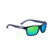 Spectre Retro Full Frame Sunglasses - Black/Grey - Yellow/Green Mirror - PROTEUS MARINE STORE
