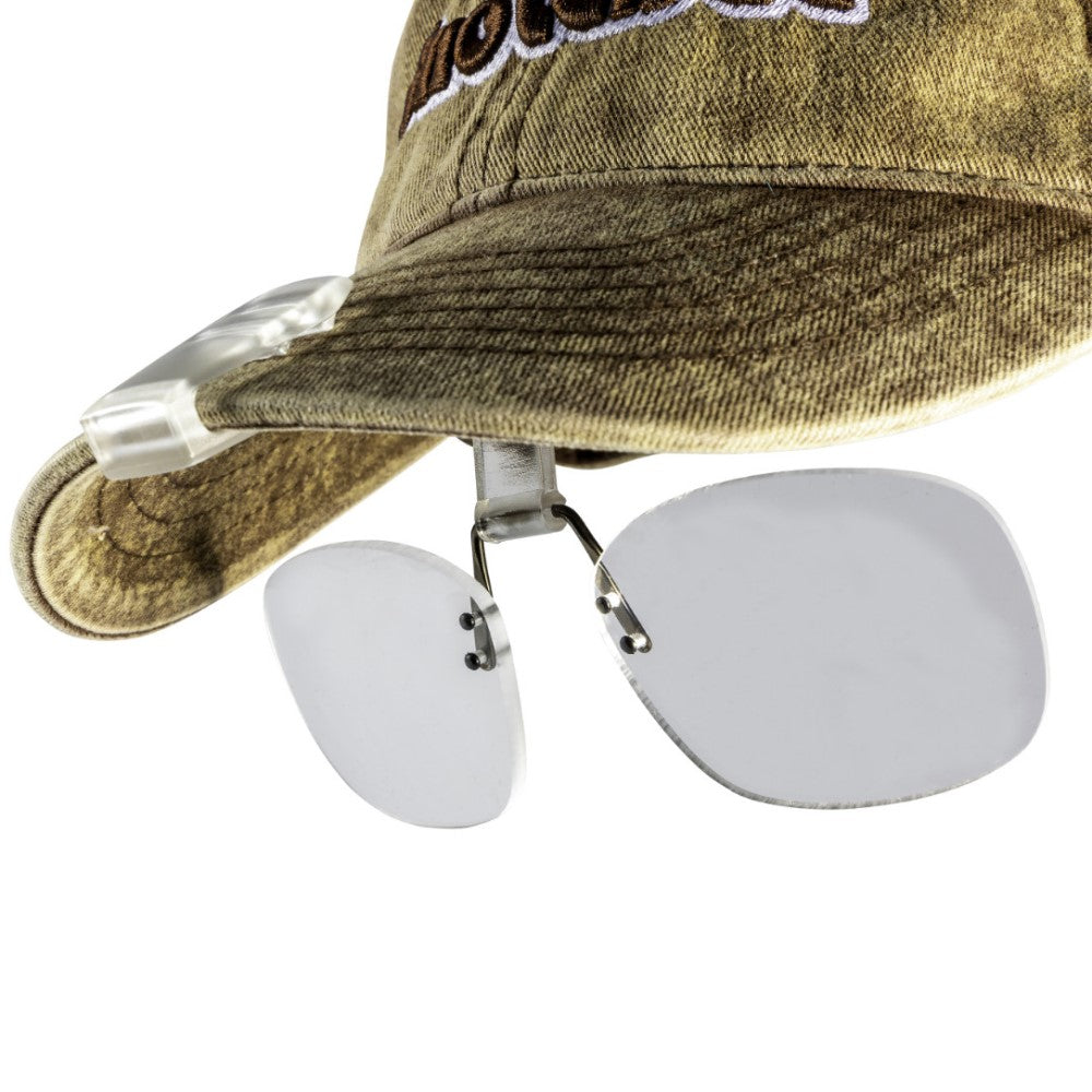 Snowbee Cap Peak Clip-On Magnifiers - PROTEUS MARINE STORE