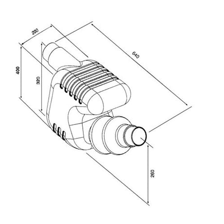 Can Plastic Waterlock Silencer 100/115mm Hose - PROTEUS MARINE STORE