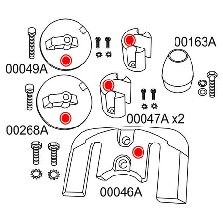 Aluminium Anode Drive Kit Bravo 3 (2004+) - PROTEUS MARINE STORE