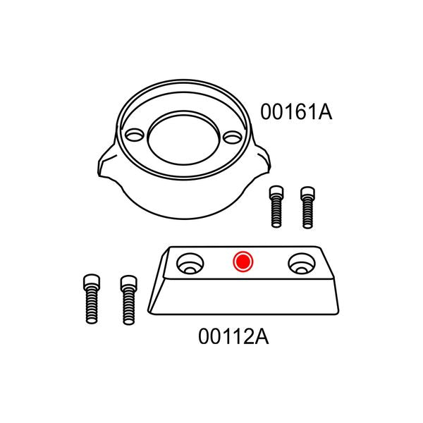 Aluminium Anode Volvo 290 Kit - PROTEUS MARINE STORE