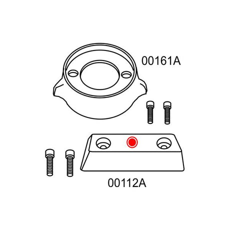 Aluminium Anode Volvo 290 Kit - PROTEUS MARINE STORE