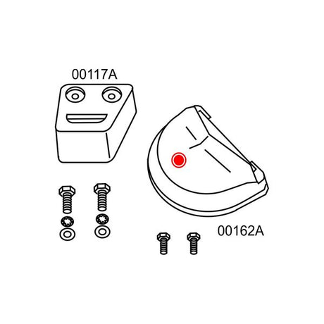 Aluminium Anode Volvo SX Kit - PROTEUS MARINE STORE
