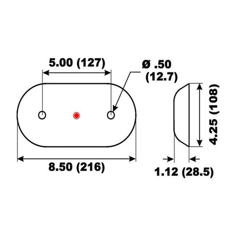 Aluminium Anode Hull Plate 216 x 108 x 28mm - PROTEUS MARINE STORE