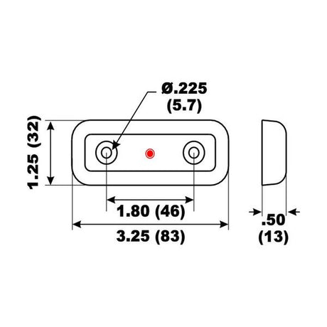 Aluminium Anode Doka Strainer 83 x 32 x 13mm - PROTEUS MARINE STORE