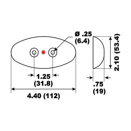 Aluminium Anode Hull Plate 112 x 53 x 19mm - PROTEUS MARINE STORE