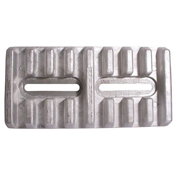 Aluminium Transom Fin Anode 305 x 152 x 38mm - PROTEUS MARINE STORE