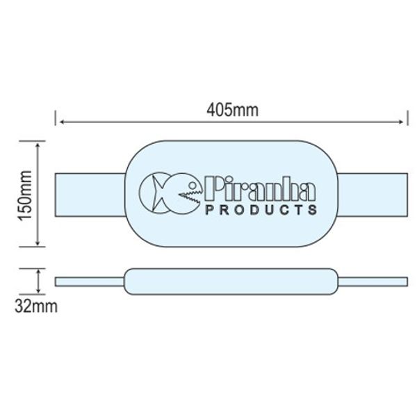 Piranha Zinc Weld On Hull Anode 8.5kg - PROTEUS MARINE STORE