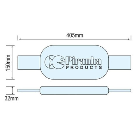 Piranha Zinc Weld On Hull Anode 8.5kg - PROTEUS MARINE STORE