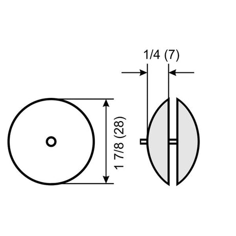 Aluminium Flange Anode 48mm OD (Pair) - PROTEUS MARINE STORE
