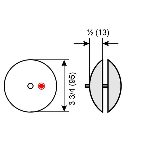 Aluminium Flange Anode 95mm OD (Pair) - PROTEUS MARINE STORE