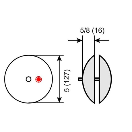Aluminium Flange Anode 127mm OD (Pair) - PROTEUS MARINE STORE