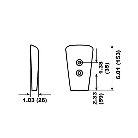 Aluminium Gearhouse Anode Volvo DPS-A/SX-A - PROTEUS MARINE STORE