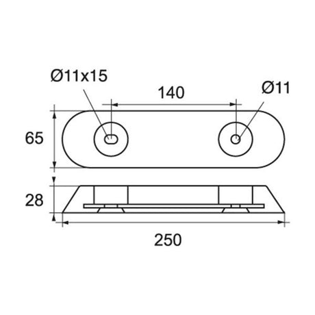 AG Bolt Through Zinc Hull Anode 2.4kg - PROTEUS MARINE STORE