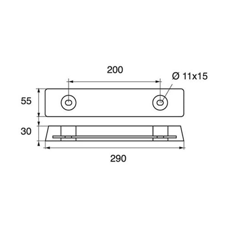 Bolt Through Zinc Hull Anode 3.0kg - PROTEUS MARINE STORE