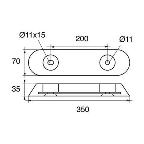 AG Bolt Through Zinc Hull Anode 4.4kg - PROTEUS MARINE STORE