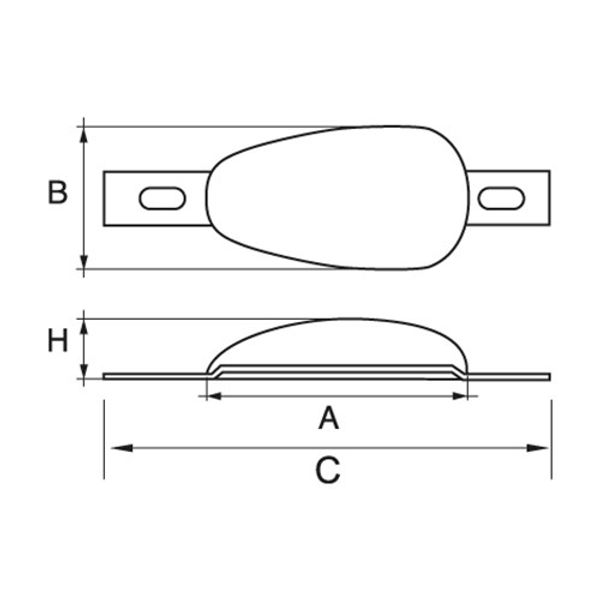 AG Pear Anode Bolt On Zinc 1.8kg - PROTEUS MARINE STORE