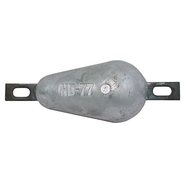 Aluminium Bolt On 77 Pear Anode 0.9kg - PROTEUS MARINE STORE