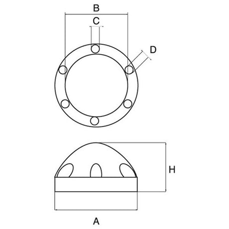AG Max Prop Dome Anode 38mm ID - PROTEUS MARINE STORE