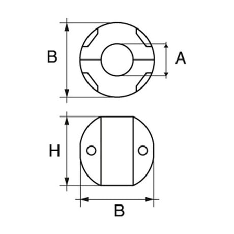 AG Zinc Shaft Anode 25mm - PROTEUS MARINE STORE
