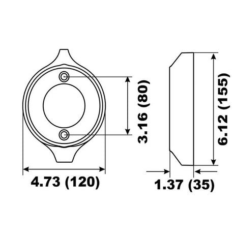 Aluminium Collar Anode Volvo Prop Ring V18 - PROTEUS MARINE STORE