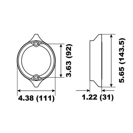 Aluminium Collar Anode Volvo Duo Prop 31mm Depth - PROTEUS MARINE STORE